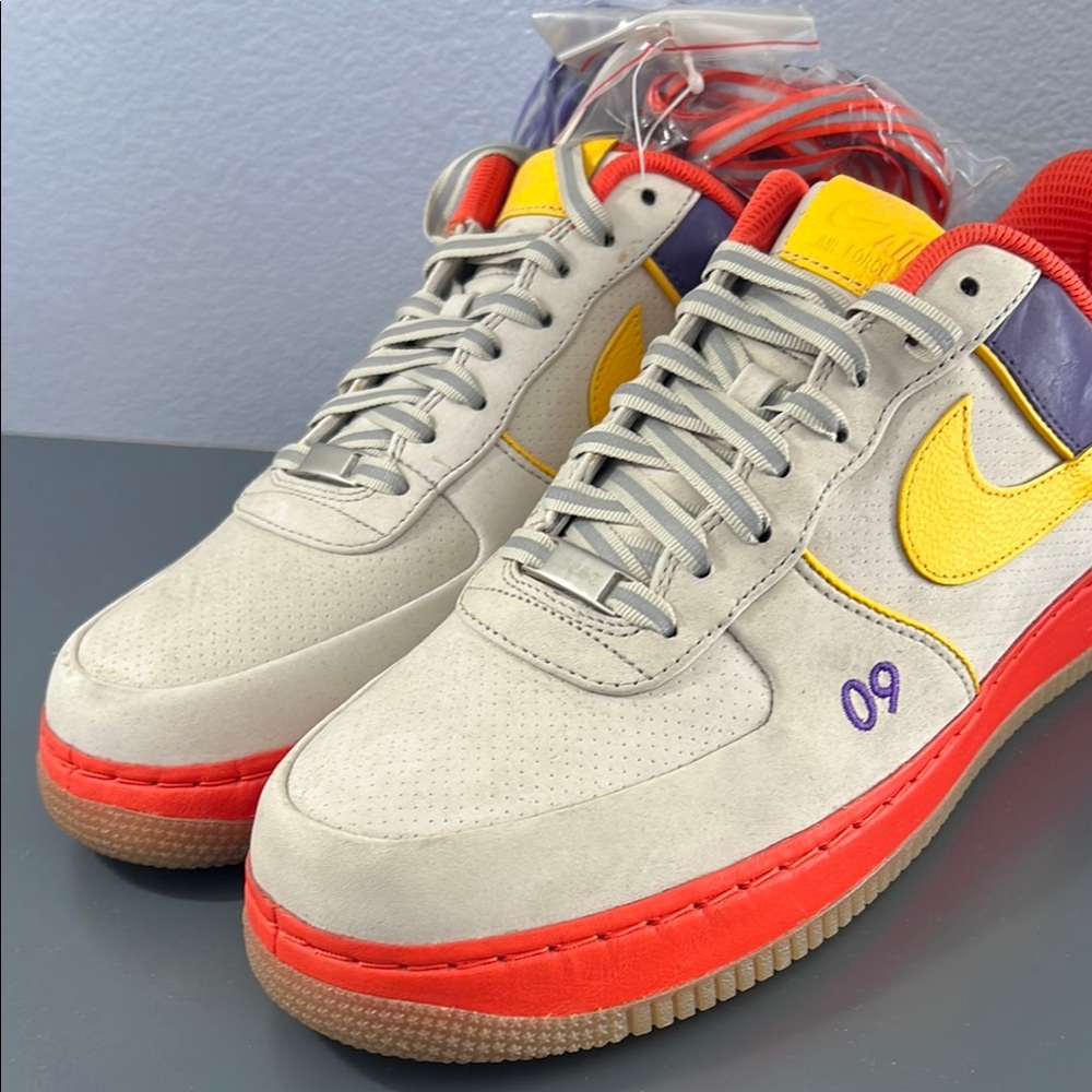 Colorful Sneakers with Yellow and Red Accents